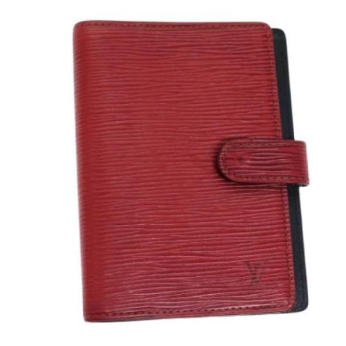 Pre-owned Leather home-office Louis Vuitton Vintage , Red , Dames