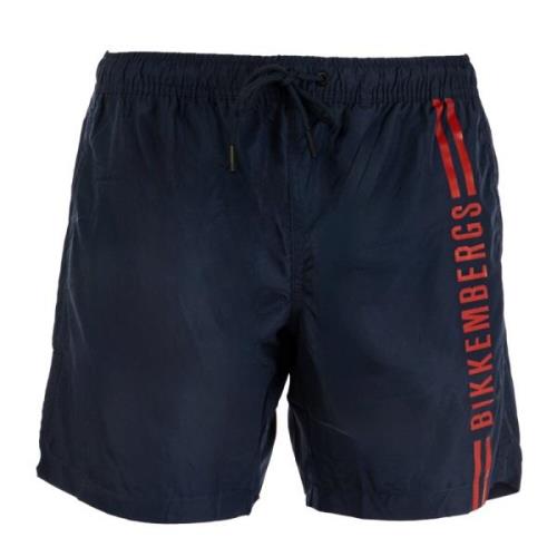 Heren Navy Blue Boxer Zwemkleding Bikkembergs , Blue , Heren