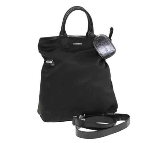 Pre-owned Nylon totes Gucci Vintage , Black , Dames