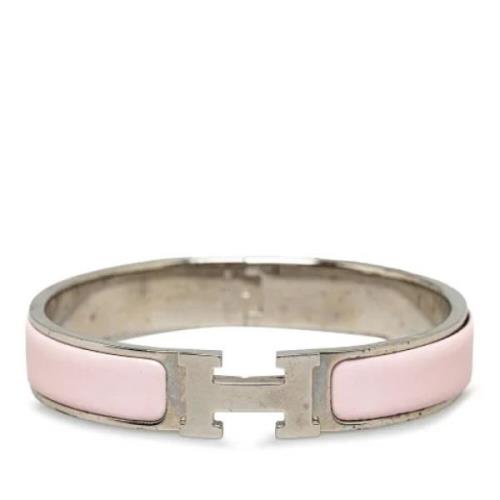 Pre-owned Metal bracelets Hermès Vintage , Pink , Dames