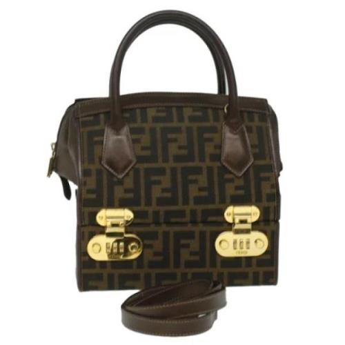 Pre-owned Canvas fendi-bags Fendi Vintage , Brown , Dames