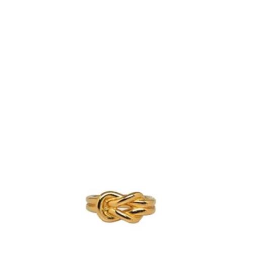 Pre-owned Metal rings Hermès Vintage , Yellow , Dames