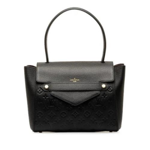 Pre-owned Canvas handbags Louis Vuitton Vintage , Black , Dames