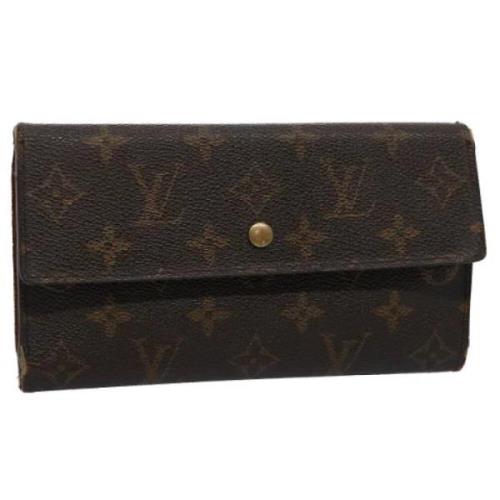 Pre-owned Canvas wallets Louis Vuitton Vintage , Brown , Dames