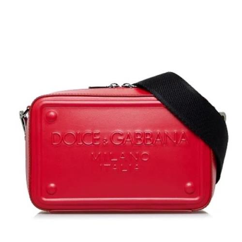 Pre-owned Leather shoulder-bags Dolce & Gabbana Pre-owned , Red , Dame...