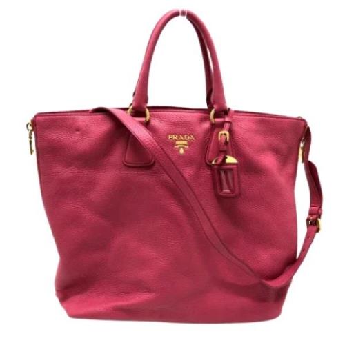 Pre-owned Leather prada-bags Prada Vintage , Pink , Dames