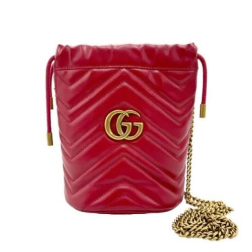 Pre-owned Leather gucci-bags Gucci Vintage , Red , Dames