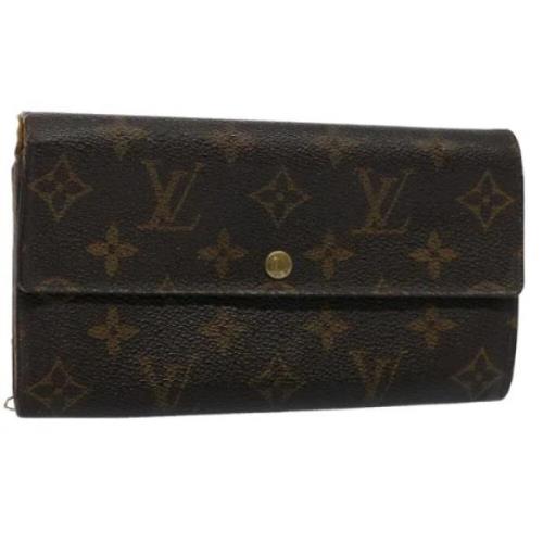 Pre-owned Canvas wallets Louis Vuitton Vintage , Brown , Dames