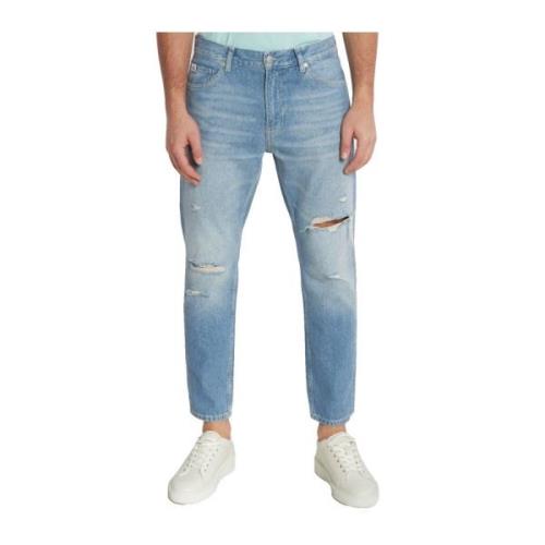 Stijlvolle Denim Broek Calvin Klein Jeans , Blue , Heren