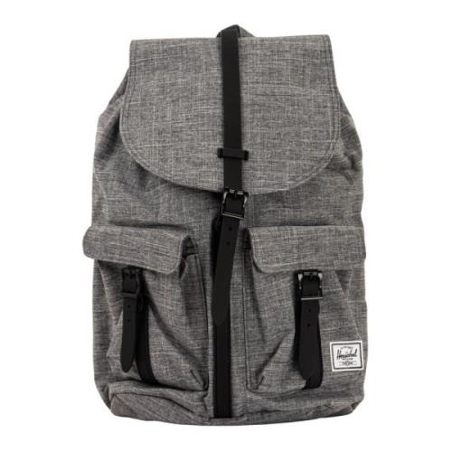 Stedelijke Rugzak Raven Crosshatch Zwart/Grijs Herschel , Gray , Unise...