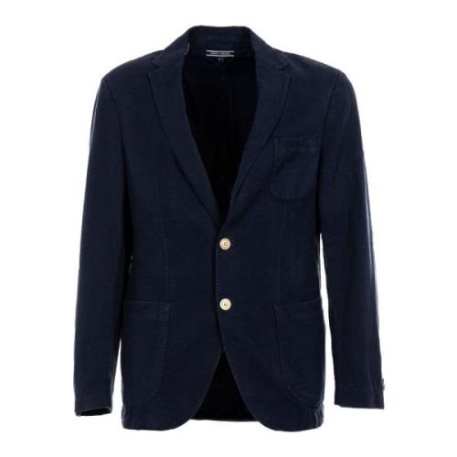 Elegante Heren Blazer Blauw Tommy Hilfiger , Blue , Heren