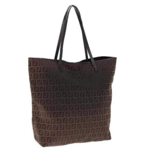 Pre-owned Canvas fendi-bags Fendi Vintage , Brown , Dames