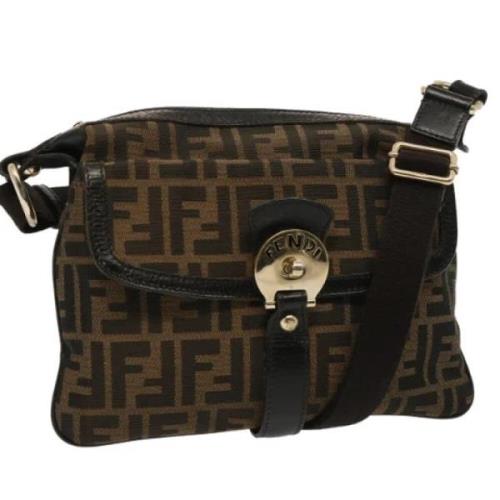 Pre-owned Canvas fendi-bags Fendi Vintage , Brown , Dames