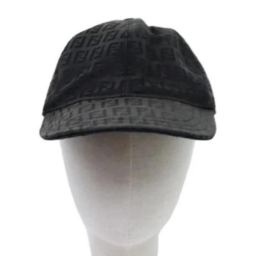 Pre-owned Canvas hats Fendi Vintage , Black , Dames