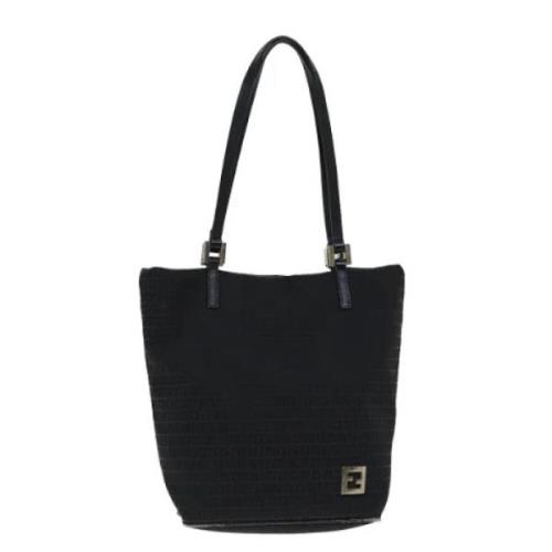 Pre-owned Canvas fendi-bags Fendi Vintage , Black , Dames