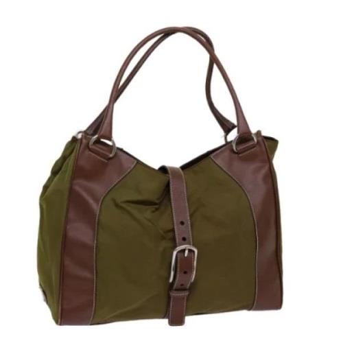 Pre-owned Nylon totes Prada Vintage , Brown , Dames