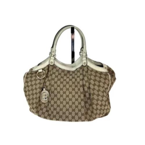 Pre-owned Canvas handbags Gucci Vintage , Brown , Dames