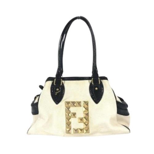 Pre-owned Fabric fendi-bags Fendi Vintage , White , Dames