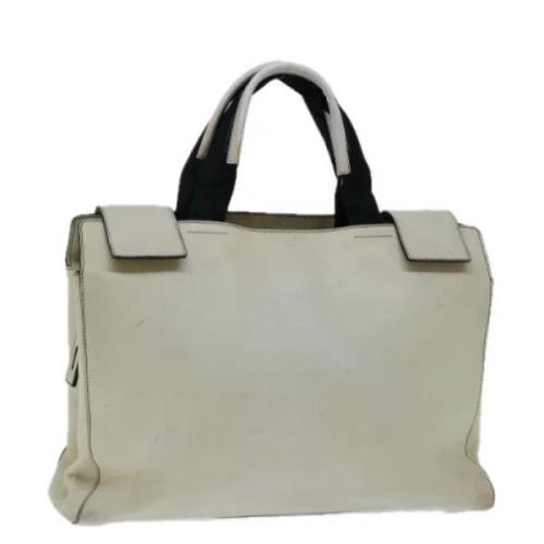 Pre-owned Leather handbags Prada Vintage , Beige , Dames