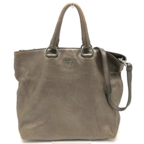 Pre-owned Leather prada-bags Prada Vintage , Brown , Dames