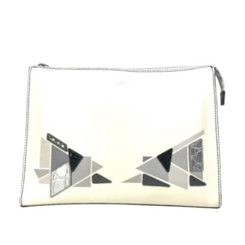 Pre-owned Leather fendi-bags Fendi Vintage , White , Heren