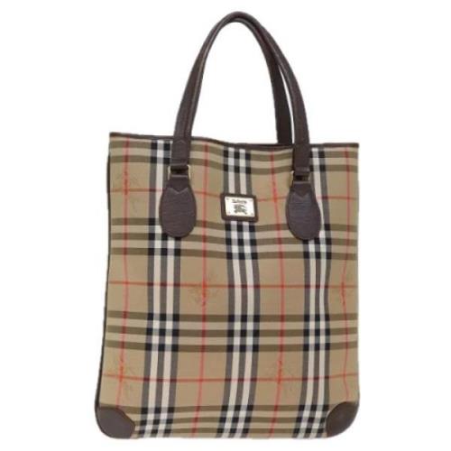 Pre-owned Canvas totes Burberry Vintage , Beige , Dames