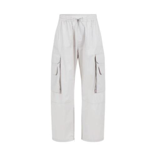 Cargo broek met logo Iceberg , Gray , Heren