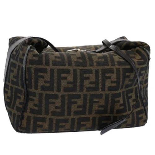 Pre-owned Canvas fendi-bags Fendi Vintage , Black , Dames