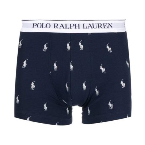 Logo Print Boxer Shorts Pak Blauw Polo Ralph Lauren , Blue , Heren