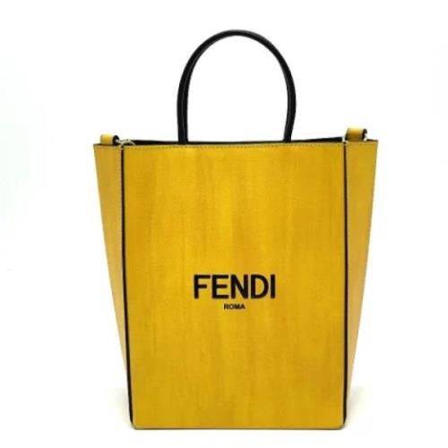 Pre-owned Leather fendi-bags Fendi Vintage , Yellow , Dames