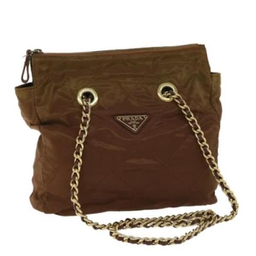 Pre-owned Nylon prada-bags Prada Vintage , Brown , Dames