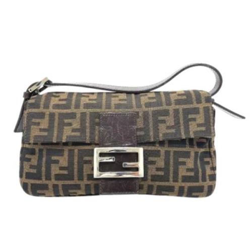 Pre-owned Canvas fendi-bags Fendi Vintage , Brown , Dames