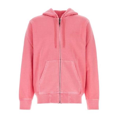 Roze Hooded Duster Script Jacket Carhartt Wip , Pink , Heren