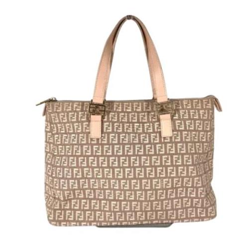 Pre-owned Canvas fendi-bags Fendi Vintage , Beige , Dames