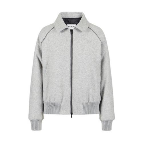 Diamant Hoodie Jas Iceberg , Gray , Dames