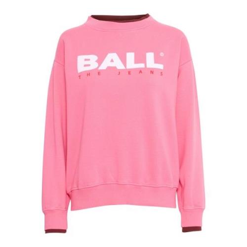 Basimona Sweat Sweatshirt Azalea Pink Ball , Pink , Dames