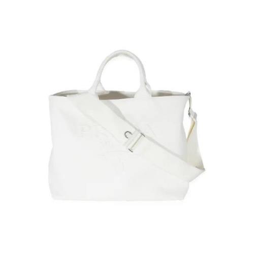 Pre-owned Canvas prada-bags Prada Vintage , White , Dames