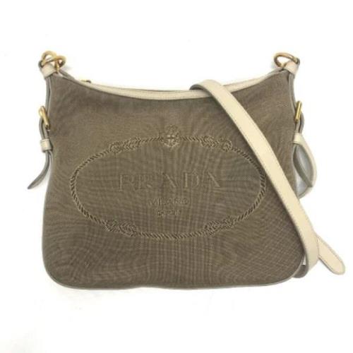 Pre-owned Fabric prada-bags Prada Vintage , Beige , Dames