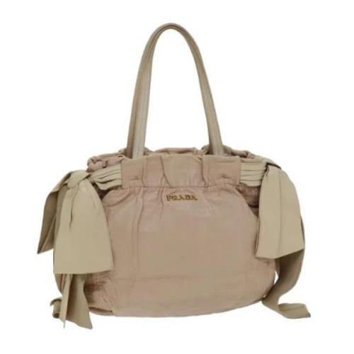 Pre-owned Leather totes Prada Vintage , Pink , Dames