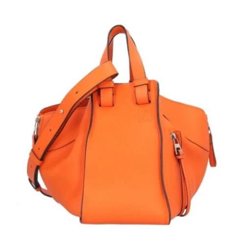 Pre-owned Leather shoulder-bags Loewe Pre-owned , Orange , Dames