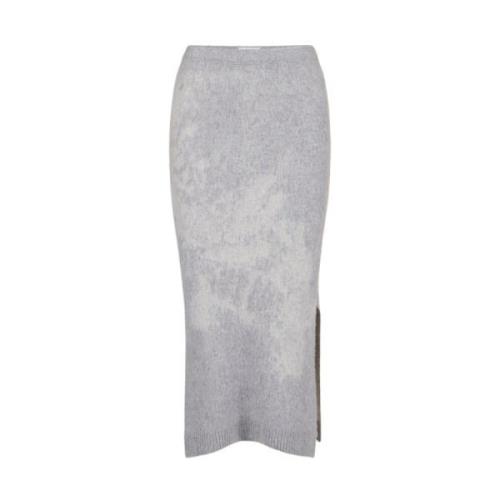 Slangeneffect Wollen Rok Iceberg , Gray , Dames