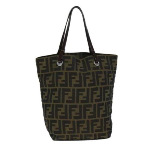 Pre-owned Canvas handbags Fendi Vintage , Black , Dames