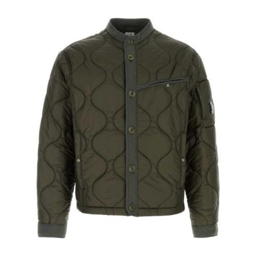 Militaire Stijl Nylon Jas C.p. Company , Green , Heren