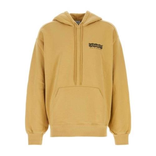 Hoodie in mosterdgeel katoen Carhartt Wip , Yellow , Heren