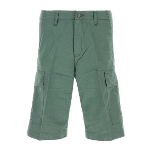 Groene katoenen cargoshorts Carhartt Wip , Green , Heren