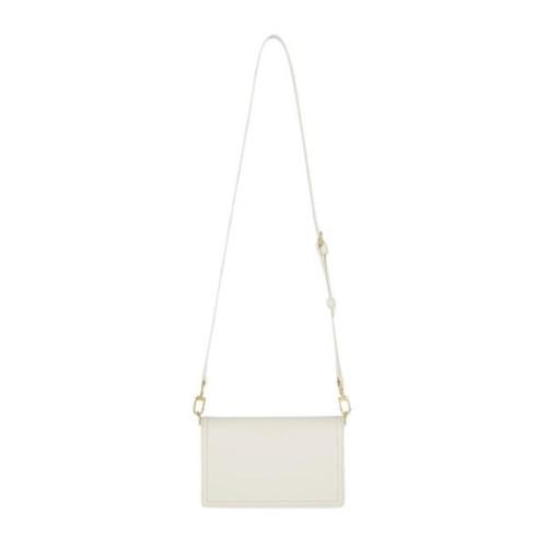 Witte Stoffen Crossbody Tas Chiara Ferragni Collection , White , Dames