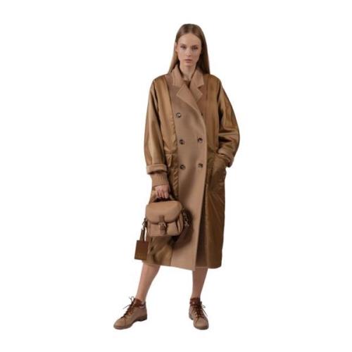 Wol-Kasjmier Jas Aw21 Max Mara , Beige , Dames