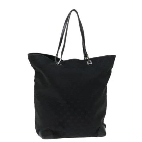 Pre-owned Canvas totes Gucci Vintage , Black , Dames