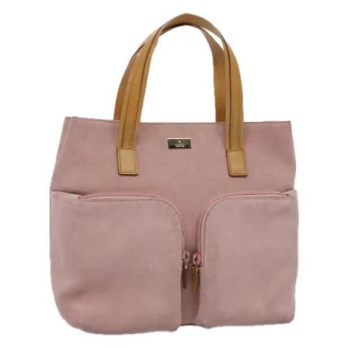 Pre-owned Suede handbags Gucci Vintage , Pink , Dames