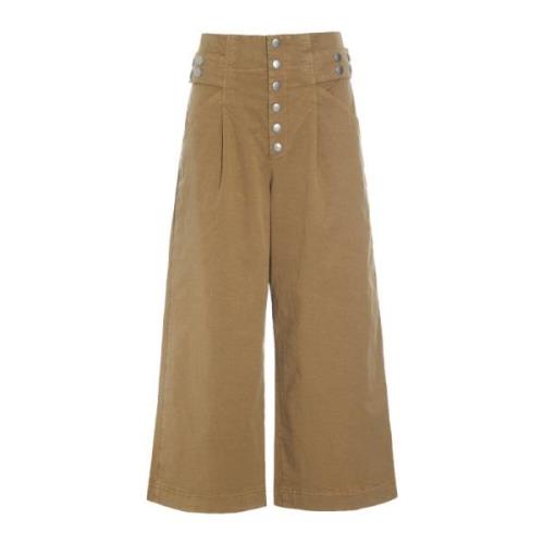 Donker Karamel Culotte Broek Bitte Kai Rand , Beige , Dames